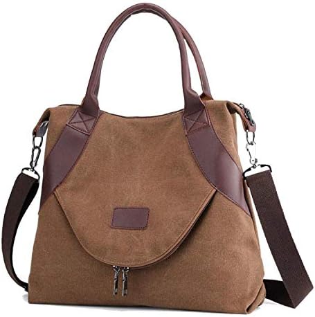 Brand Large Pocket Messenger Bag Casual Tote Women'S Handbag Shoulder Handbags Canvas Leather Capacity Bags For Women Sac A Dos