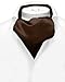 Vesuvio Napoli ASCOT Solid CHOCOLATE BROWN Color Cravat Men's Neck Tie