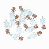2ml Small Mini Glass Bottles Jars with Cork