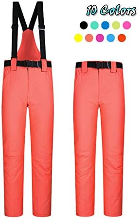 BJXYY Women's Snow Pants Outdoor Waterproof Windproof Ski Pants Warm Insulated Snowboard Pants 9 Colors