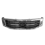 New Front Grille And Frame For 2008-2010 Honda Accord Sedan Black With Chrome Frame HO1200222 615343080178