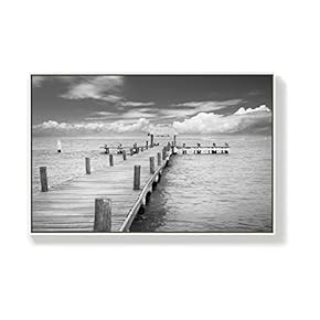 Canvas Wall Art for Living Room, Bedroom Seaside Framed Canvas Prints for Home Decoration Ready to Hang - 16x24 inches