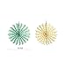 ZICA Tissue Paper Fans Decorations Kit for Wedding Bridal Shower Baby Shower Birthday Decoration Hanging Paper Fans Decoration, Cream Mint Green Rose Pink Golden Dot Paper Fans 8pcs