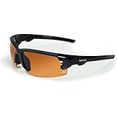 Maxx Sunglasses Wizard Black w/Black Rubber Frame HD Amber Lens