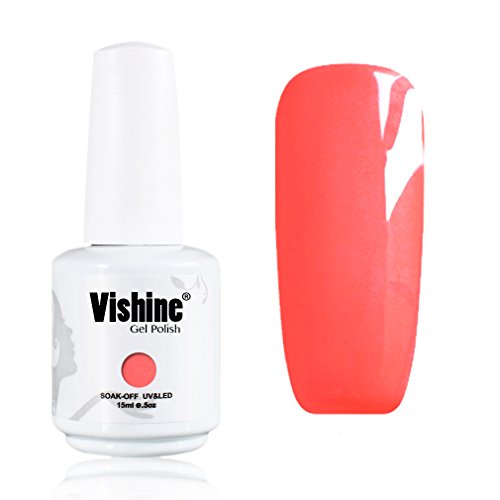 Vishine Soak Off UV LED Gel Polish Lacquer Nail Art Manicure Varnish Apricot Pink(1618)