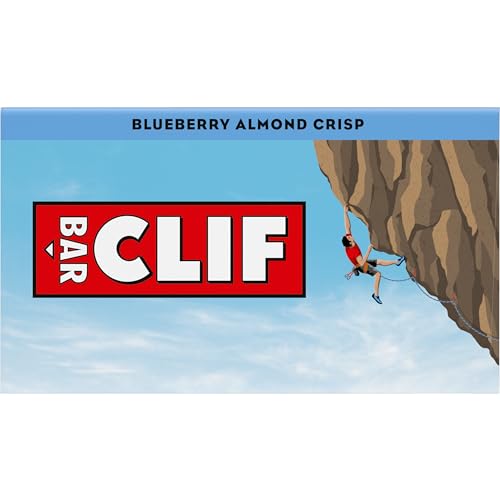 CLIF BAR – BLUEBERRY ALMOND CRISP – MADE WITH ORGANIC OATS – ENERGY BARS – NON-GMO – PLANT BASED PROTEIN BARS (10 PACK)