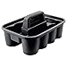 Rubbermaid Deluxe Carry Caddy for Cleaning Products, Spray Bottles, Sports/Water Bottles, and Postmates/Uber Eats Drivers, Black (FG315488BLA) primary