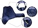 DailyNordic Nordic Large Plush Reading Pillow - Great for Adults, Teens, and Kids - Shredded Foam Bedrest Pillow with Armrests-TV, Pregnancy Lumbar & Head Neck Coccyx Relax Lower Back Support Cushion