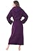 Alexander Del Rossa Womens Turkish Terry Cloth Robe, Long Cotton Hooded Bathrobe, Large-XL Purple (A0127PURXL)