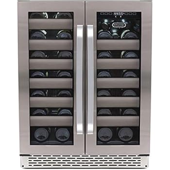 Whynter Bwr 401ds 40 Bottle Dual Zone Built Wine Refrigerators Elite Series With Seamless Stainless Steel Doors #wine #coolers #2020 Whynter Bwr 401ds 40 Bottle Dual Zone Built Wine Refrigerators Elite Series With Seamless Stainless Steel Doors