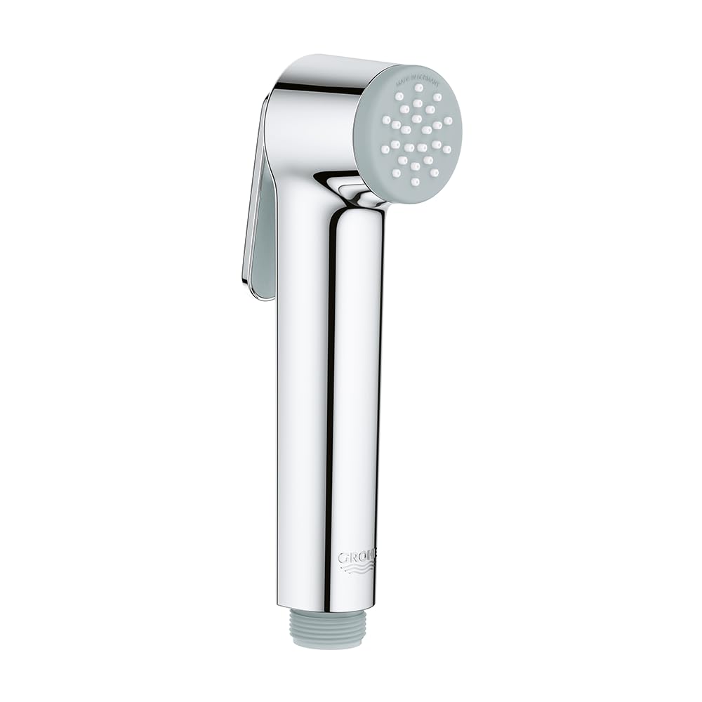 GROHE Tempesta-F Trigger Spray - Hand Shower with Trigger Control - Anti-Limescale System -Universal Mounting System - Fits All Standard Shower Hoses - Durable Sparkling Sheen - Chrome - 27512001