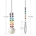 Newmerry Crystal Suncatcher 30mm Crystal Prism Ball and Icicle Pendant Chakra Crystal Hanging Light Suncatcher for Window Car Rear View,Pack of 2