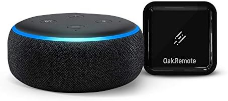 Echo Dot (Black) bundle with OakRemote for A/C & TV control