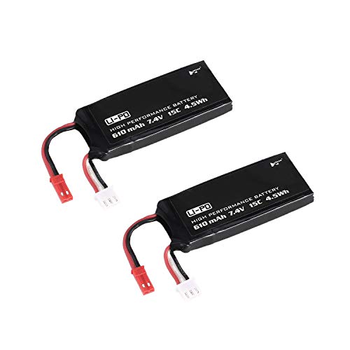 ToGames 2PCS 7.4V 610mAh 15C Li-po Battery for Hubsan H502S H502E RC Drone Quadcopter Aircraft UAV Spare Part Accessories Model - Thumbnail 7