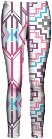 Beloved Pink Aztec Leggings - Full Length All Over Print Fashion Leggings - X-Large