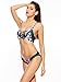 Topwigy Women's Sexy Floral Print Bikini Monokini Push Up Padded Swimsuit Swimwear Set