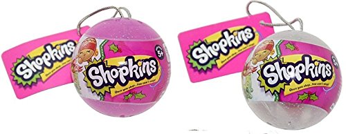 Bundle Set of 2 Shopkins Ornaments with 4 Shopkins Inside