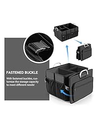 Organizador plegable para cargo por Miu Color, L, Negro