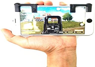 TianyueqicThe 2th Shooting Game Artifact,apply to and aim L1R1 Trigger Buttons for Knives Out/PUBG/Survivor Royale/Rules Of Surviva Game Handle Shortcut Keys To Assist Android And iOS Mob（black）