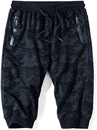 Men's Casual Elastic Waist Harem Training Jogger Sports Short Baggy Pants