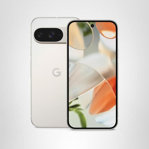Google Pixel 9 - Smartphone Android desbloqueado con Gemini, batería de 24 horas, cámara avanzada y pantalla Actua de 6,3" - Porcelana - 128 GB