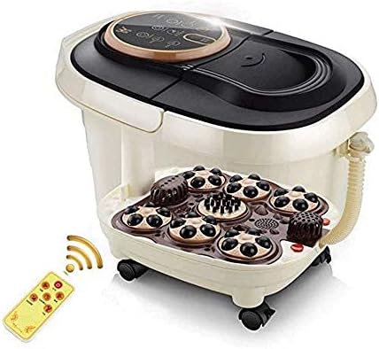 電気加熱マッサージ足湯 ホーム オフィスでの使用 パネルコントロールアジャスタブルディープ混練 圧延やフットマッサージやストレスリリーフのための空気の圧縮と電気フットマッサージャー フットスパとマッサージフットバス 自動ボディマッサージ機 救済の