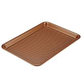 Ayesha Curry 46998 Nonstick Bakeware, Nonstick Cookie Sheet / Baking Sheet - 10 Inch x 15 Inch, Copper Brown