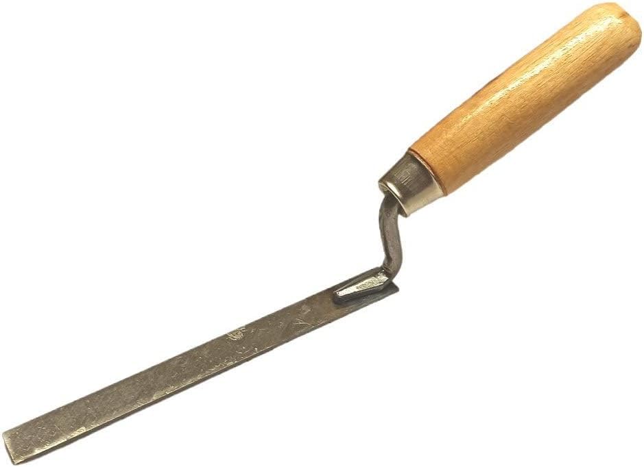 Strong Finger Pointing Trowel 14 mm - 0.55 inch Spring Carbon Steel Tuck with Wooden Handle (14mm)