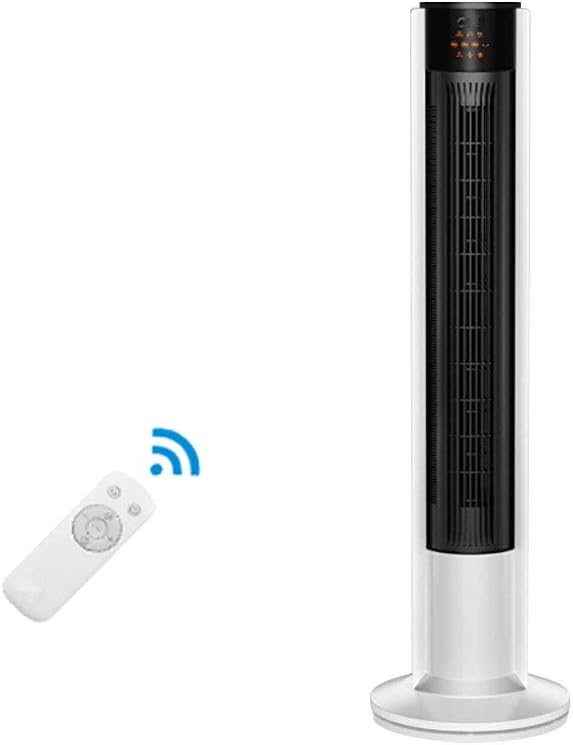 Tower Fan Ventilador 41 Inch with Remote Control - Quiet Cooling, 3 Modes, 3 Speeds, 7H Timer, LED Display with Auto Screen Off, for Indoor, Bedroom and Home Office Use, White