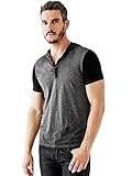 GUESS Men's Becklin Short-Sleeve Hooded Henley