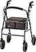 NOVA Medical Products Zoom Rollator Walker Blue 24 Inch (Pack of 1)