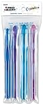 Susan Bates Red Heart Crystallites Acrylic Crochet Hook Set, Size L11/M13/N15/P16
