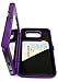 Galaxy S7 Case, Bastex Purple Hidden Back Mirror Wallet Case with Stand Feature and Card Holder for Samsung Galaxy S7 G930