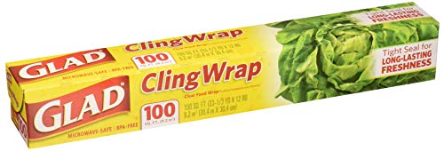 image for Glad Cling Wrap, Clear Food Wrap, BPA -Free, Microwave Ready, 100 Sq F