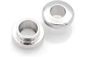 CRAFTMEMORE Metal Push Snap Together Grommet Snap Rings Eyelet O-Rings Purse Loop Easy Installation Pack of 10 (5mm (3/16"), Silver)