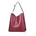 Crocodile Pattern Leather Latest Women Hobo Bag Tote Handbag Dailay Purse 2 Piece Bags Set
