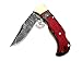 Multi Colour Wood 6.5'' 100% Handmade Damascus Steel Folding Pocket Knife 100% Prime Quality