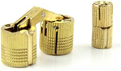 BE-TOOL12mm Brass Invisible Hinge Pure Copper Hidden Concealed Hinge for DIY Jewelry Box Gift Worktops(4Pcs/Pack) - Image 5