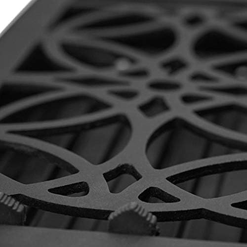 Brushed nickel vent cowl with dampers depicted.