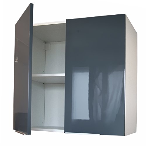 Berlioz Creations Meuble Haut De Cuisine 40x34x70cm Blanc Super Mat - Fabrication Française