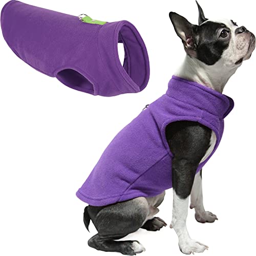 Gooby Every Day Fleece Cold Weather Vest for Small Dogs, X-Large, Lavender