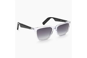 Lucyd - Bluetooth Audio Glasses - Men & Women Smart Glasses w/UV Protection - Open Ear, Noise Canceling Wireless Mics, Quadrasonic Sound Speaker, Voice Assistants Compatible – Eclipse XL