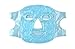 Hot and Cold Therapy Gel Bead Full Facial Mask by FOMI Care | Ice Face Mask for Migraine Headache, Stress Relief | Reduces Eye Puffiness, Dark Circles | Fabric Back (Full Face w/Eye Holes)
