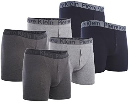 6 x Mens Big Size Classic Band Boxer Button Fly Cotton Pierre Klein