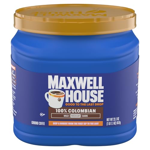 MAXWELL HOUSE 23.1OZ GROUND COFFEE MEDIUM 100% COLOMBIAN ROAST