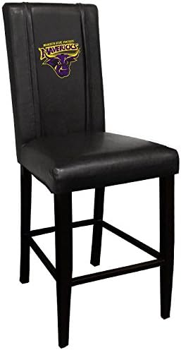 XZipit College Bar Stool 2000 with Minnesota State Mavericks Logo Panel, Black