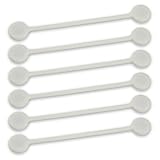 TwistieMag Strong Magnetic Twist Ties - The White Lies Collection - Pure White 6 Pack - Super Powerful Unique Solution For Cable Management, Hanging & Holding Stuff, Or Just For Fun!