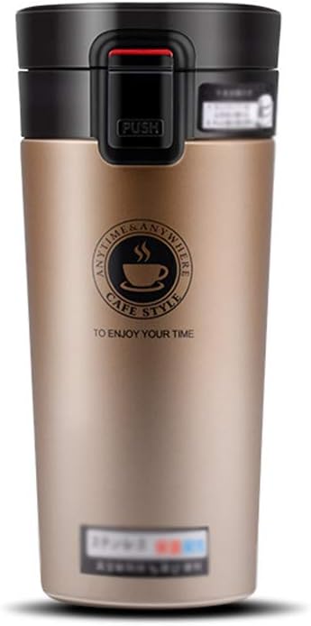 PBTRM Ultimate Insulated,Double Walled Stainless Steel Water Bottle Coffee Cup Vacuum Flask,Kettle Insulated Stainless Steel Light Ideal for Commuting Home Outdoor And Office,380ML