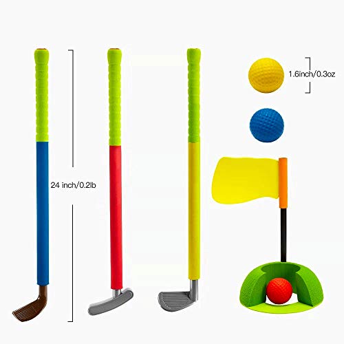 image for Forevive Children's Golf Club Set Soft Foam Children's Golf Game 3 Gol