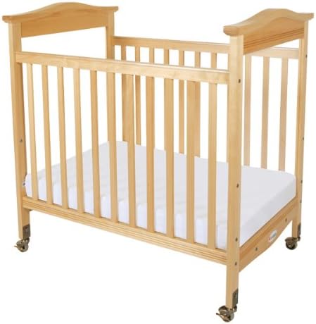 Foundations 1812040M-SO-PK Biltmore Full-Size Fixed-Side Crib with Clearview Headboard &amp; Mattress, 44.5" Height, 32.25" Width, 54.75" Length, Natural